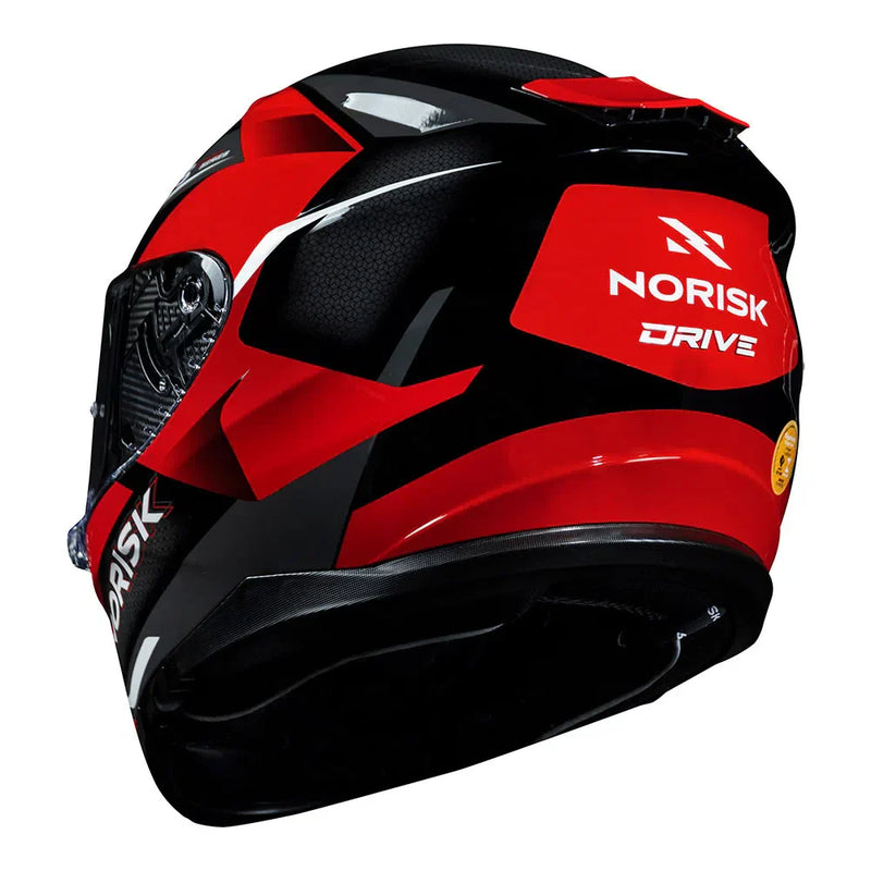CAPACETE NORISK STRADA DRIVE PRETO/VERMELHO