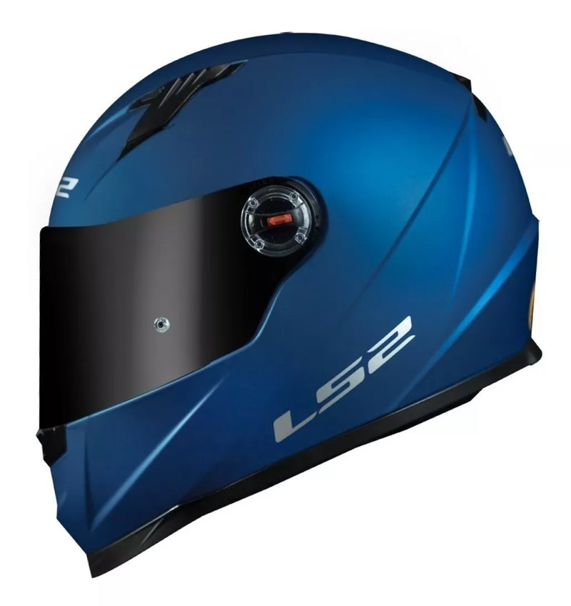 CAPACETE LS2 FF358 MONOCOLOR MATT FOSCO AZUL BLUE