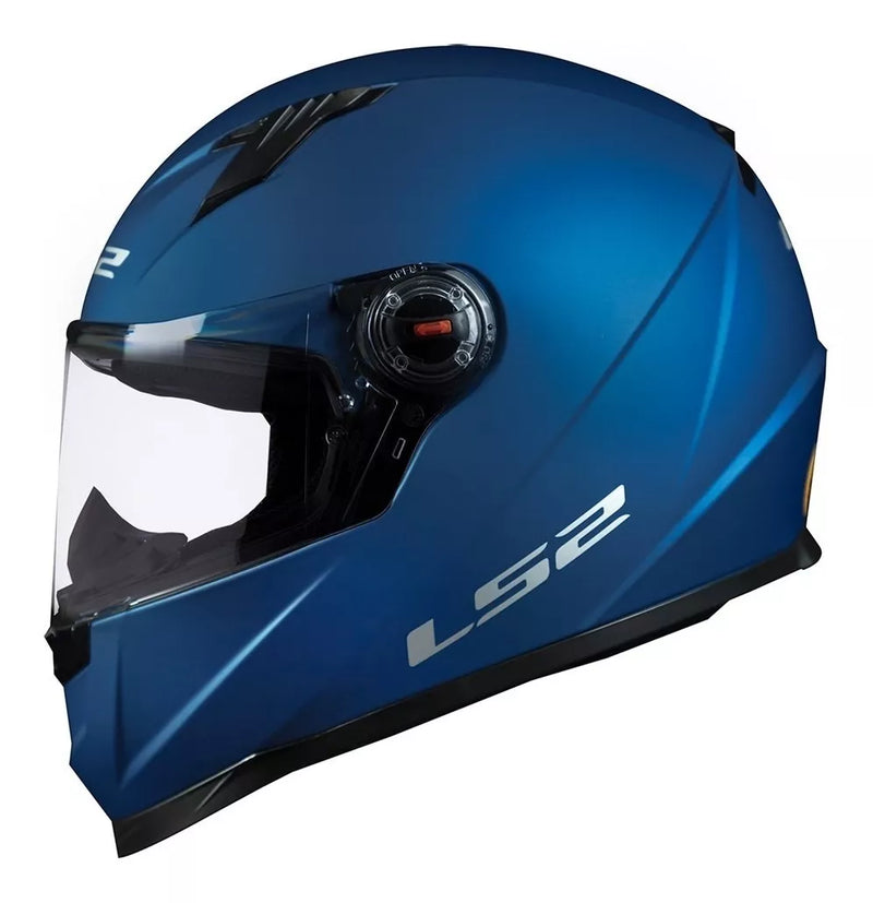 CAPACETE LS2 FF358 MONOCOLOR MATT FOSCO AZUL BLUE