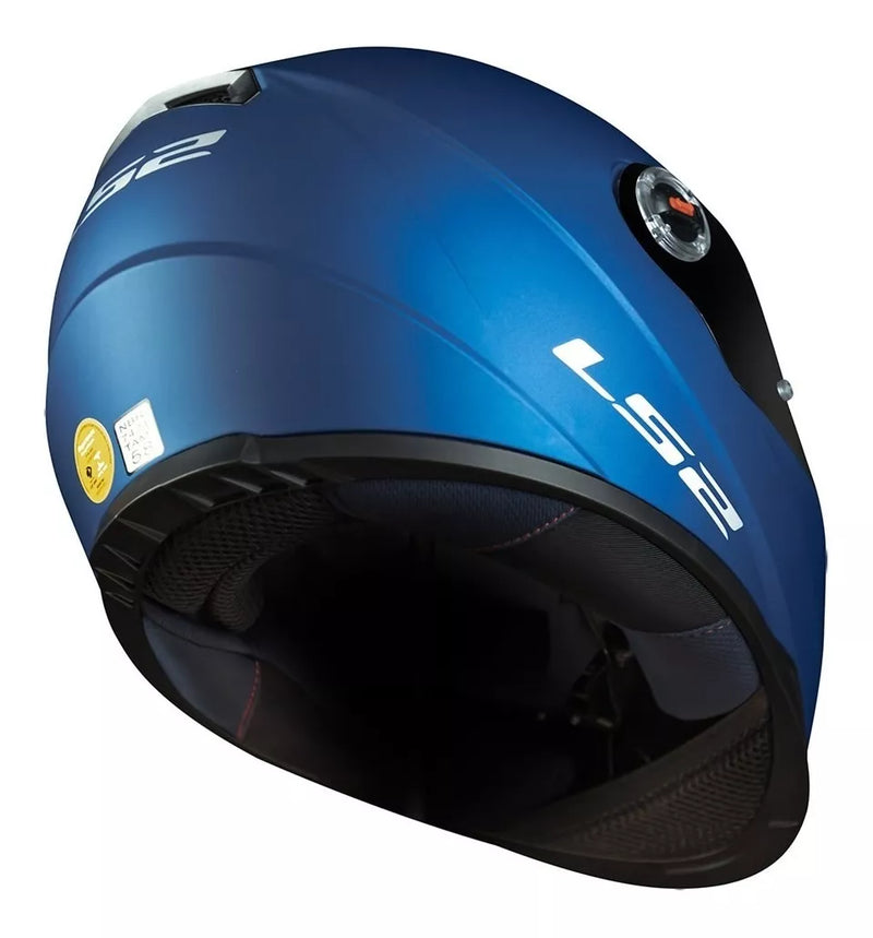 CAPACETE LS2 FF358 MONOCOLOR MATT FOSCO AZUL BLUE