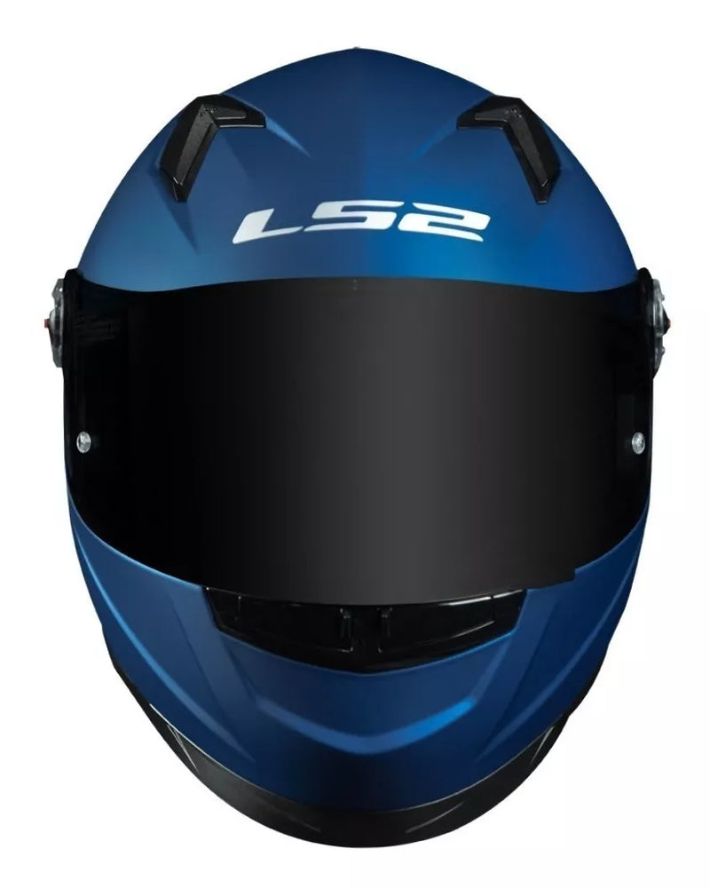 CAPACETE LS2 FF358 MONOCOLOR MATT FOSCO AZUL BLUE