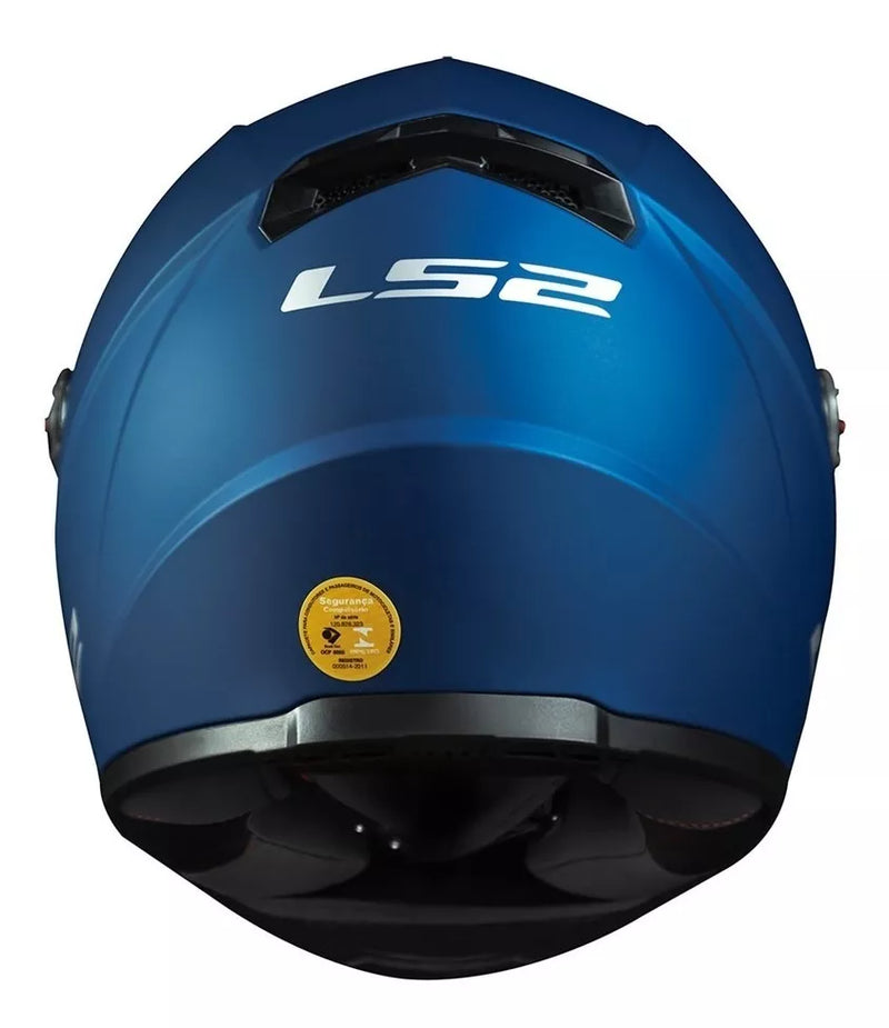 CAPACETE LS2 FF358 MONOCOLOR MATT FOSCO AZUL BLUE