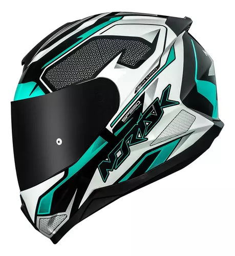 CAPACETE NORISK RAZOR SPEED MAX PRETO E VERDE