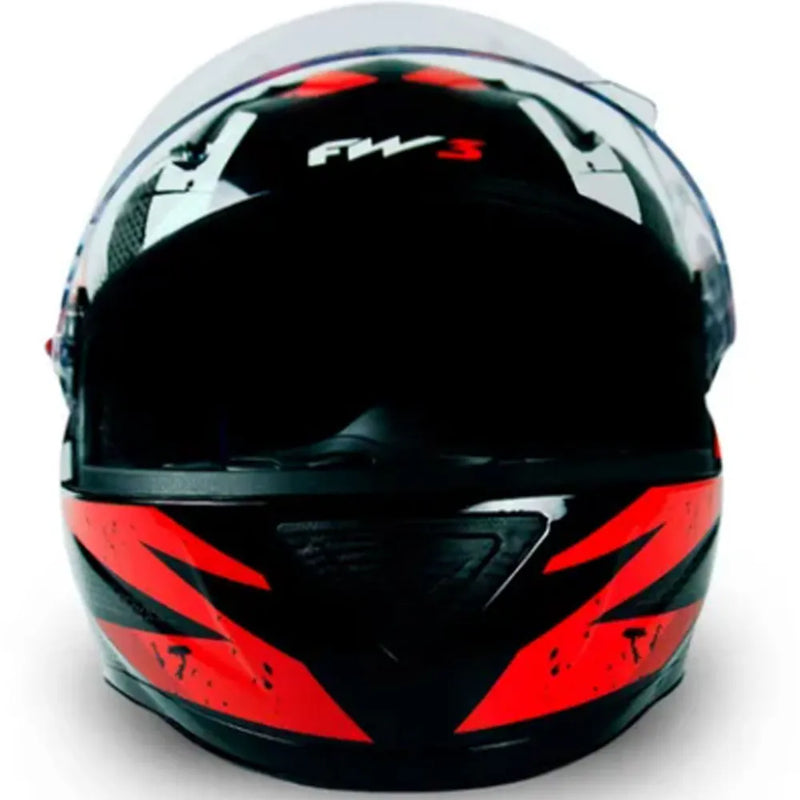 Capacete FW3 GTN Speed Preto Vermelho