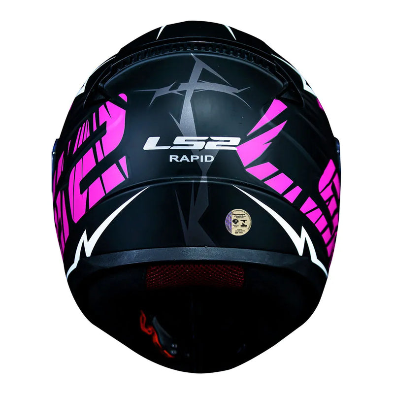 CAPACETE LS2 FF353 RAPID CROMO ROSA