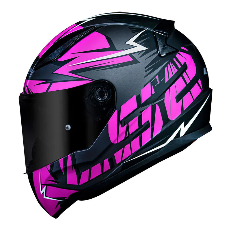 CAPACETE LS2 FF353 RAPID CROMO ROSA