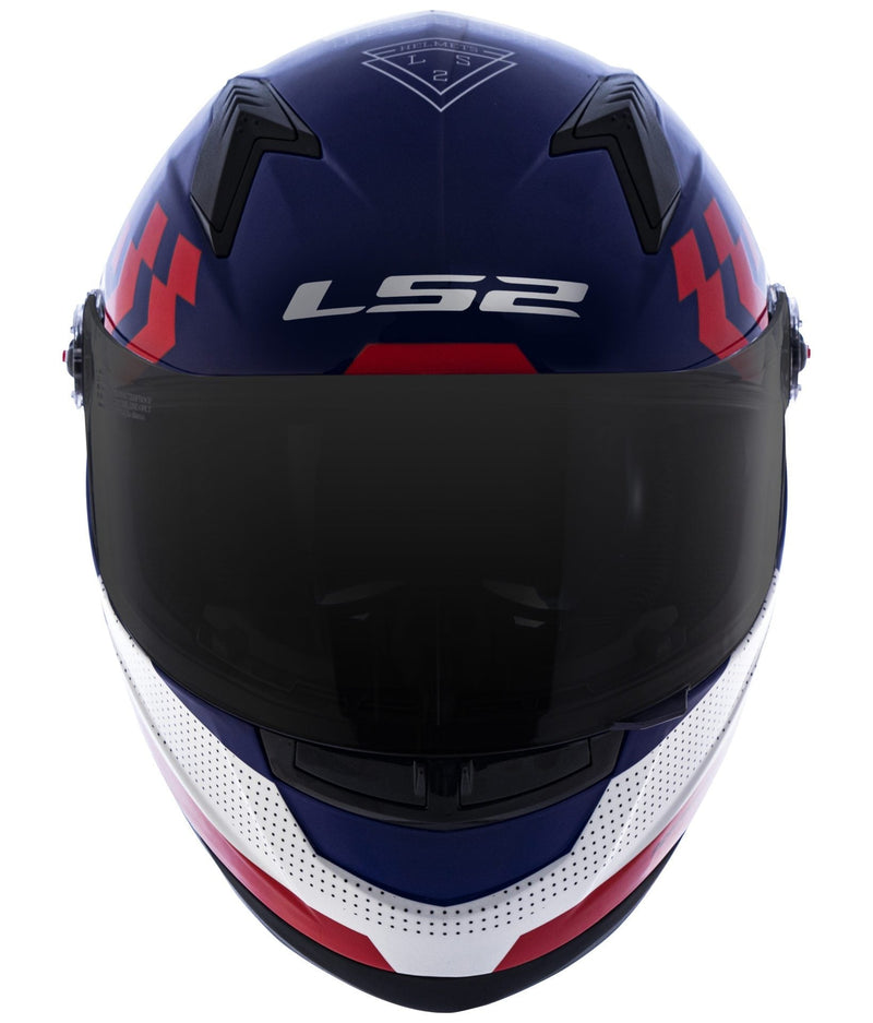 CAPACETE LS2 FF358 PODIUM AZUL/BRANCO/VERMELHO