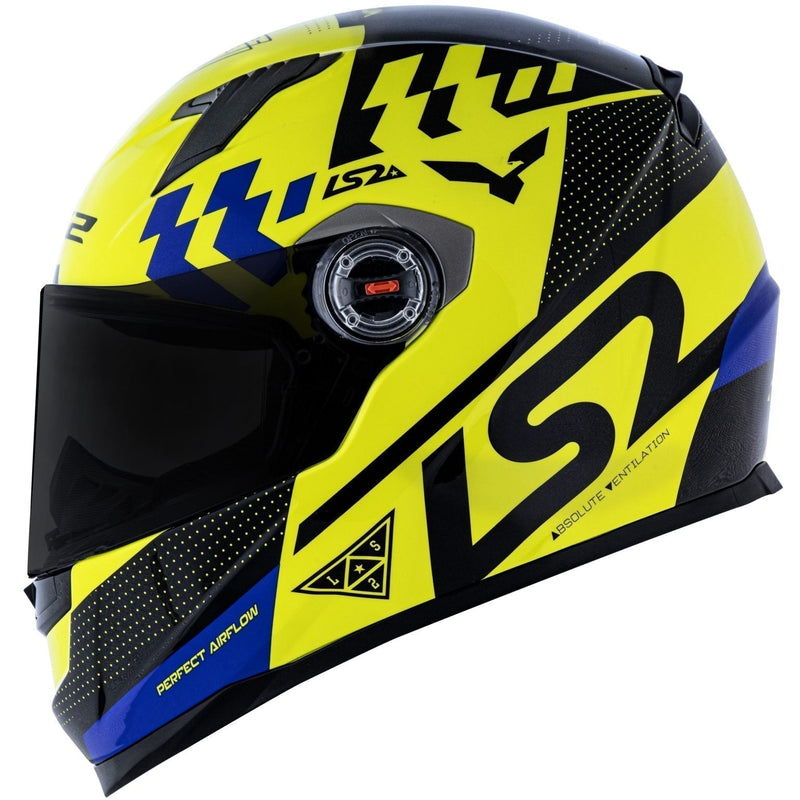 CAPACETE LS2 FF358 PODIUM AMARELO/PRETO