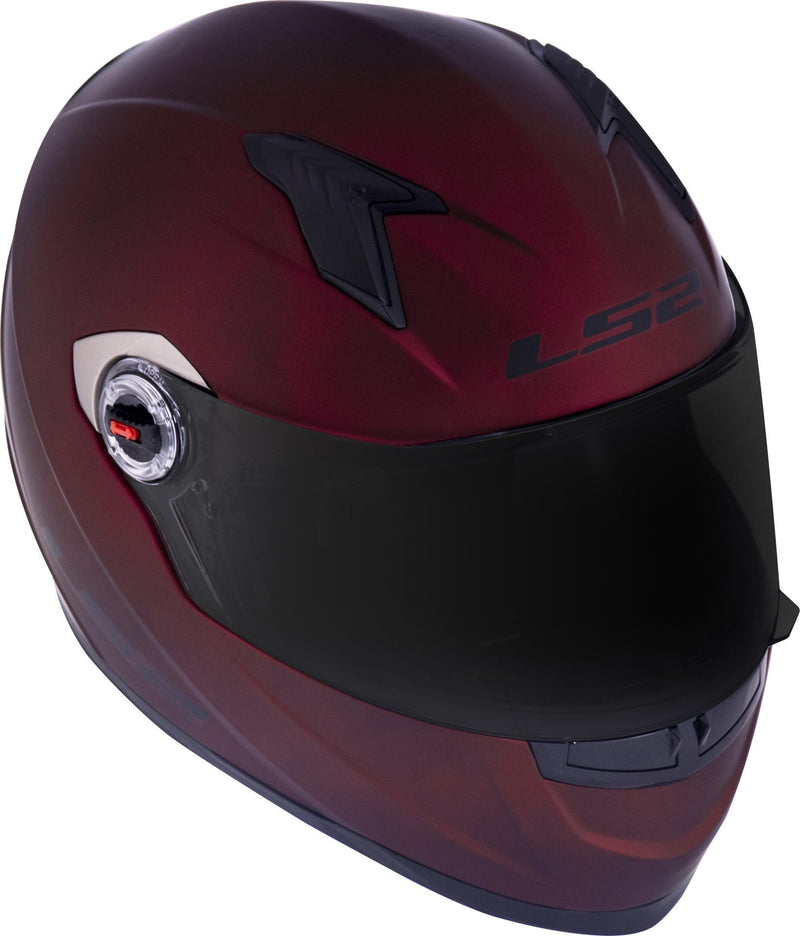 CAPACETE LS2 FF358 MONOCOLOR VERMELHO FOSCO