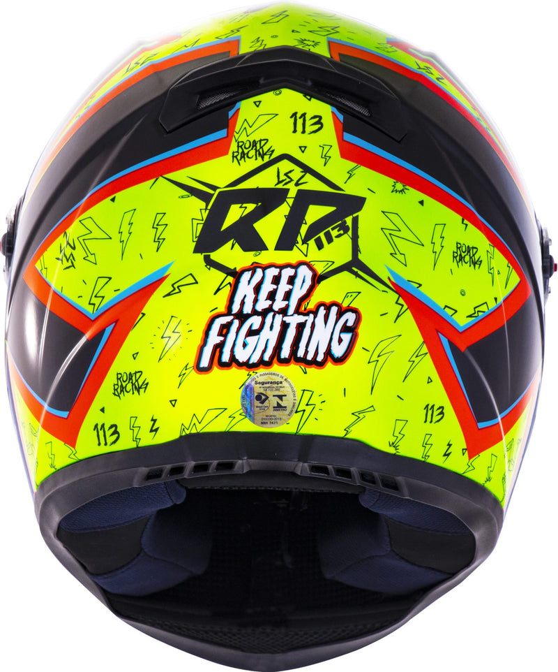CAPACETE LS2 FF358 RAFAEL PASCHOALIN AMARELO/PRETO
