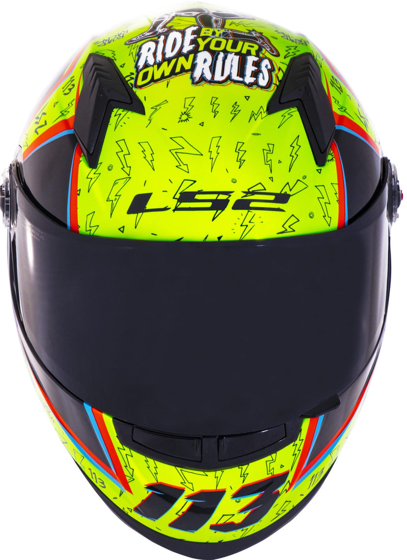 CAPACETE LS2 FF358 RAFAEL PASCHOALIN AMARELO/PRETO