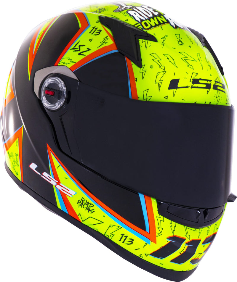 CAPACETE LS2 FF358 RAFAEL PASCHOALIN AMARELO/PRETO