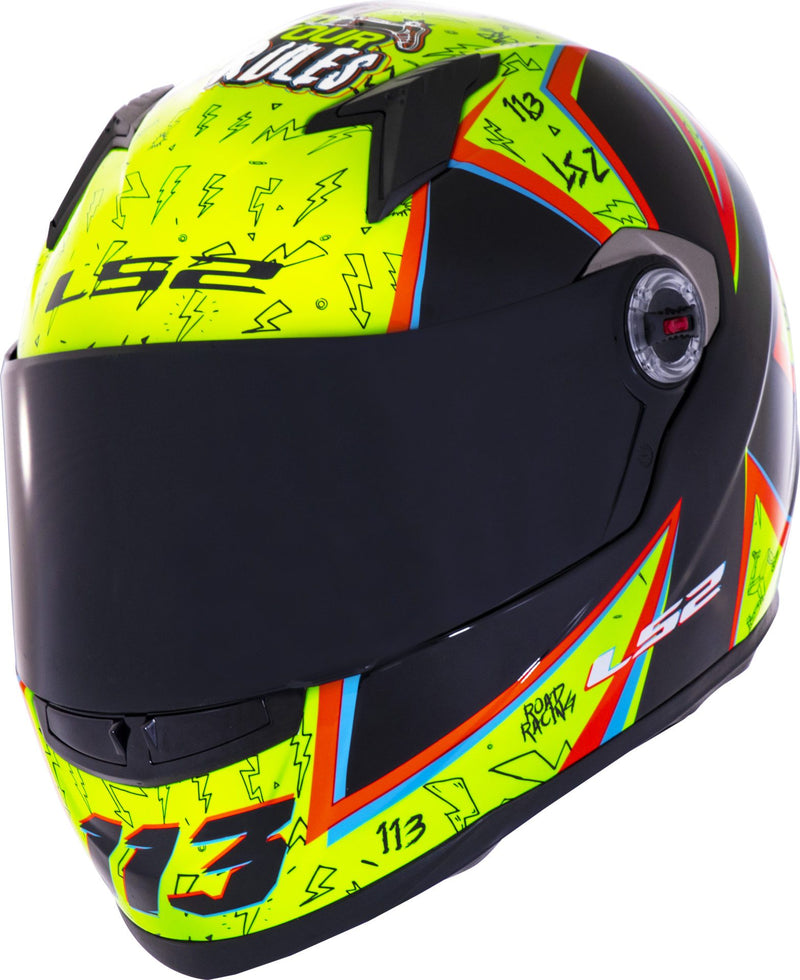 CAPACETE LS2 FF358 RAFAEL PASCHOALIN AMARELO/PRETO