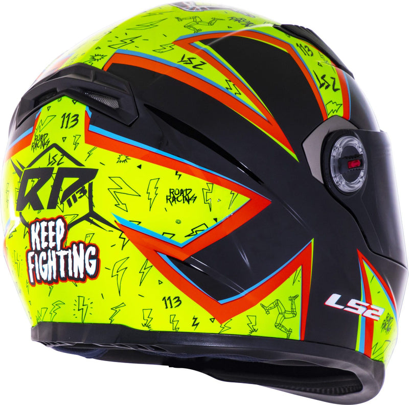 CAPACETE LS2 FF358 RAFAEL PASCHOALIN AMARELO/PRETO