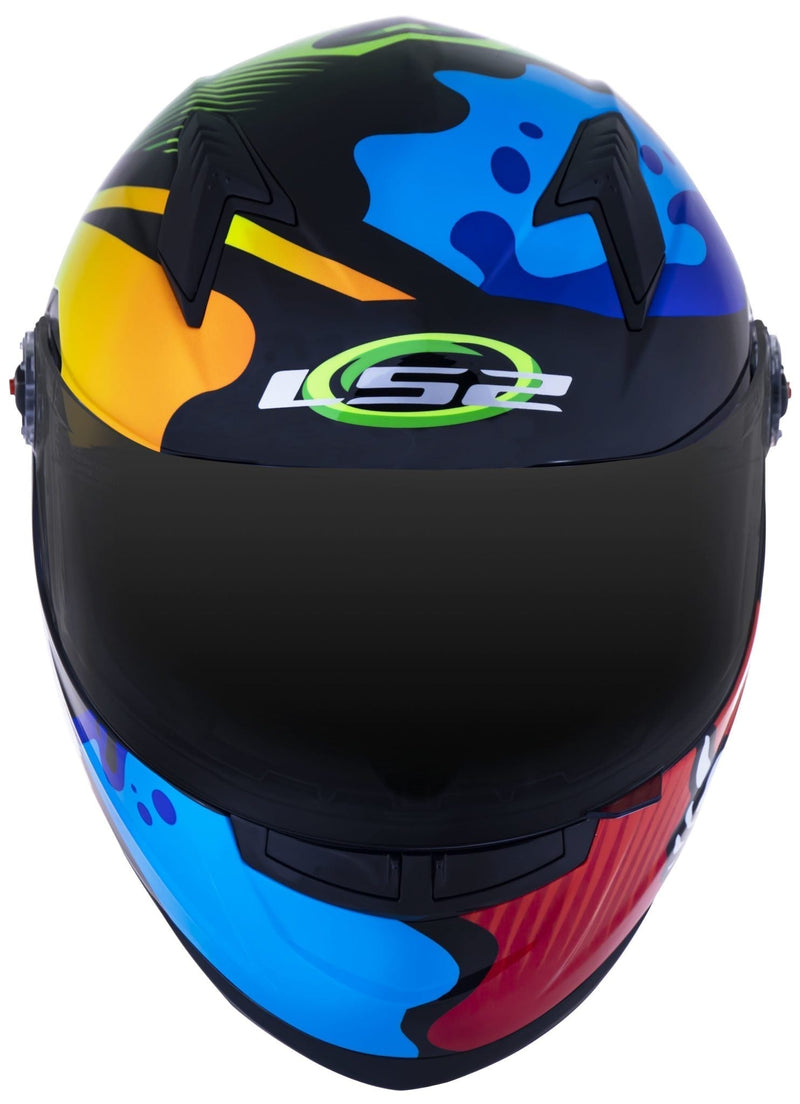 CAPACETE LS2 FF358 MASTERPIECE AMARELO/VERMELHO/ VERDE