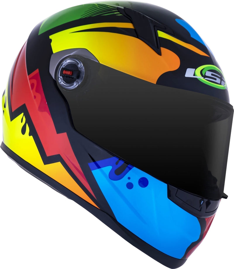 CAPACETE LS2 FF358 MASTERPIECE AMARELO/VERMELHO/ VERDE
