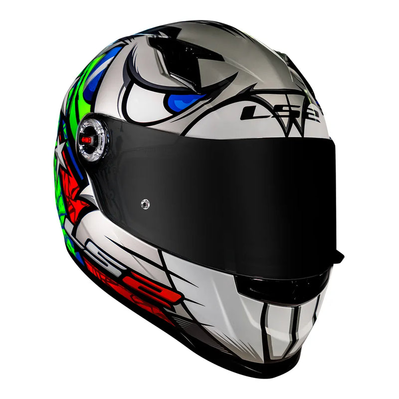 CAPACETE LS2 FF358 ALEX BARROS CINZA