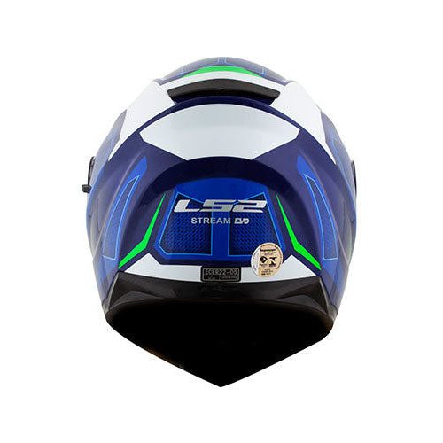 CAPACETE LS2 FF320 STREAM EDGE AZUL/BRANCO