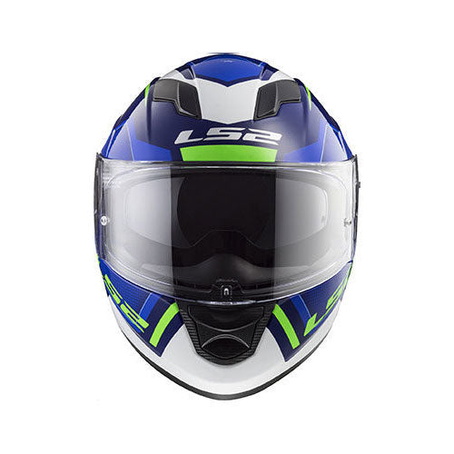 CAPACETE LS2 FF320 STREAM EDGE AZUL/BRANCO