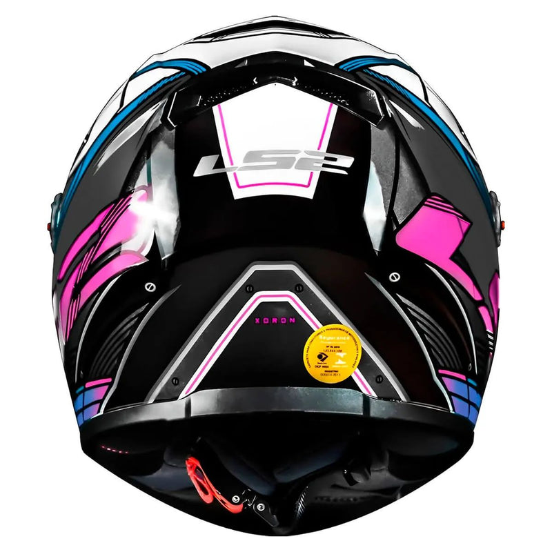 Capacete LS2 FF358 Xdron - Branco/Rosa/Azul Cyan