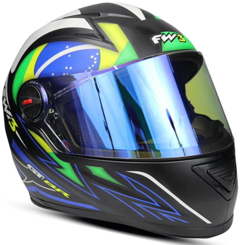 Capacete FW3 GTN Brasil Fosco