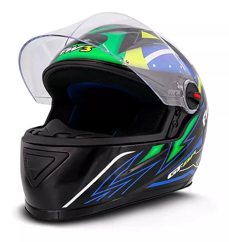 Capacete Para Moto Fw3 Gt Brasil
