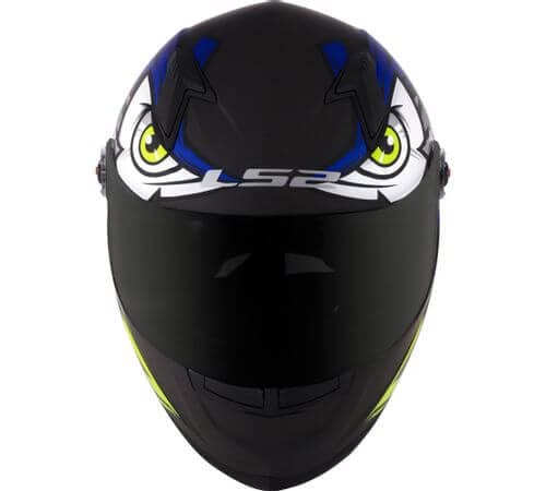 CAPACETE LS2 FF358 TRIBAL PRETO/AZUL FOSCO