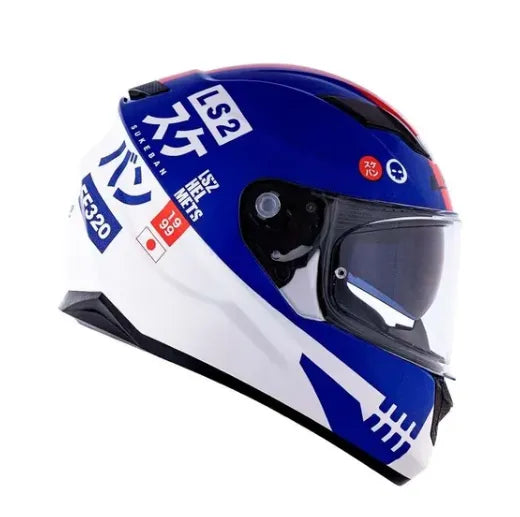 CAPACETE LS2 FF320 STREAM SUKEBAN BRANCO/AZUL/VERMELHO