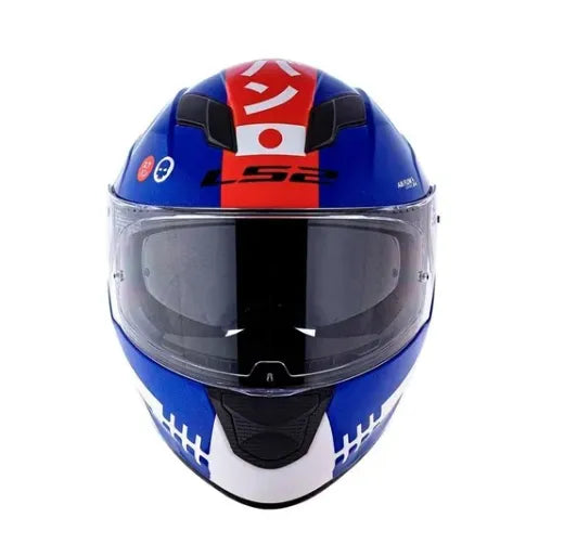 CAPACETE LS2 FF320 STREAM SUKEBAN BRANCO/AZUL/VERMELHO