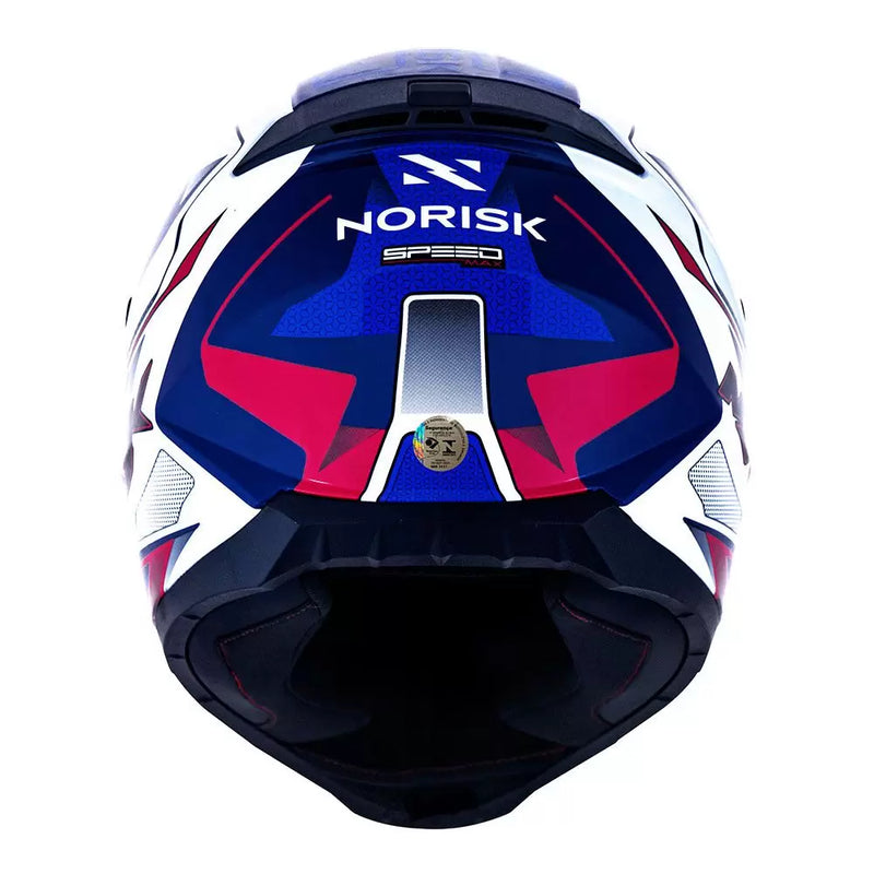 CAPACETE NORISK RAZOR SPEED MAX AZUL BRANCO E VERMELHO