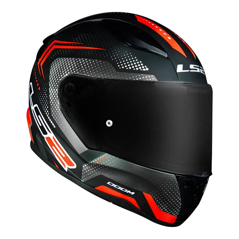 CAPACETE LS2 FF358 RAPID DOOM VERMELHO
