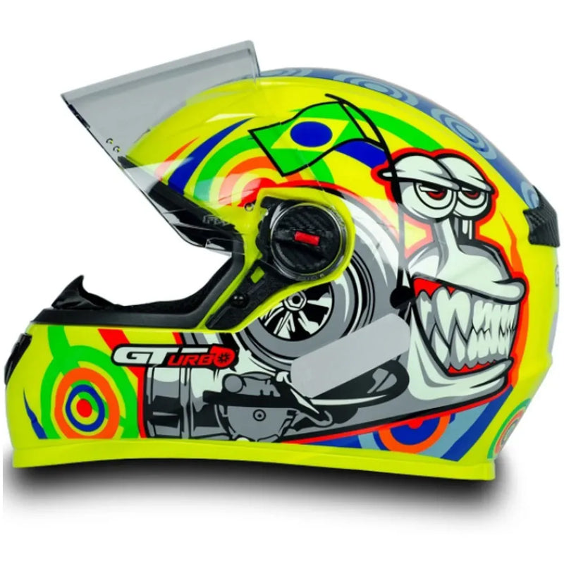 Capacete FW3 GT Turbo Amarelo