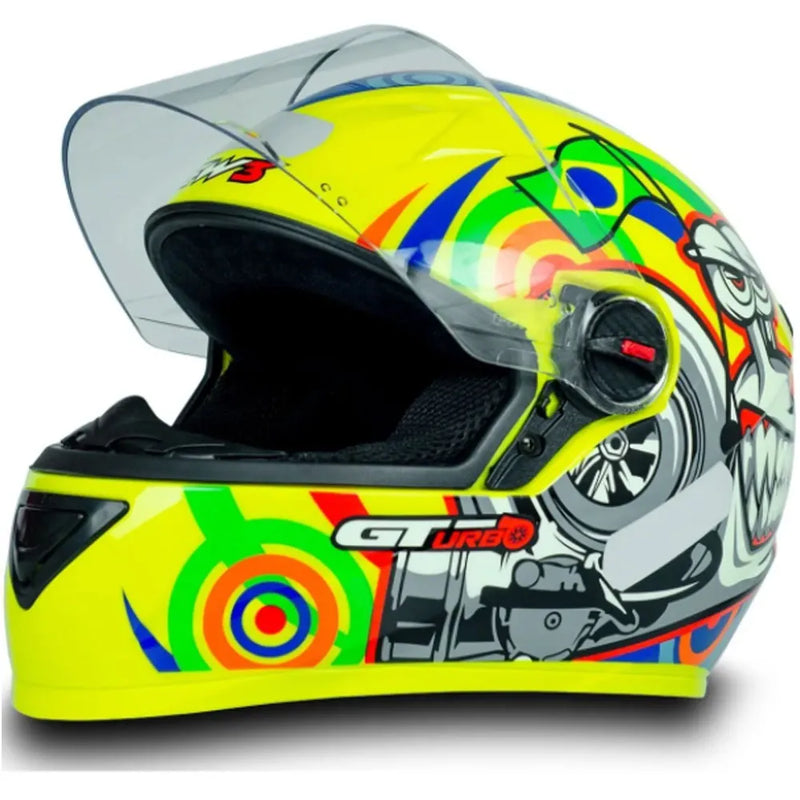 Capacete FW3 GT Turbo Amarelo